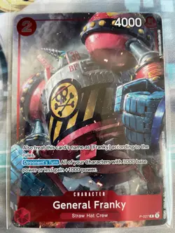 One Piece Card Game General Franky P-027 Promo PR Event Pack 2 NM English USA - Image 1