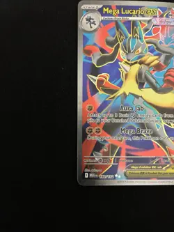 Pokemon Mega Lucario EX FA 160/132 Ultra Rare Holo NM Mega Evolution TCG Card - Image 2