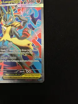 Pokemon Mega Lucario EX FA 160/132 Ultra Rare Holo NM Mega Evolution TCG Card - Image 3