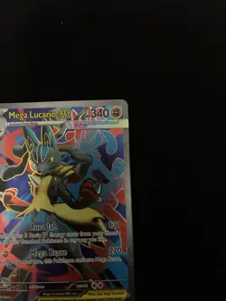 Pokemon Mega Lucario EX FA 160/132 Ultra Rare Holo NM Mega Evolution TCG Card - Image 4