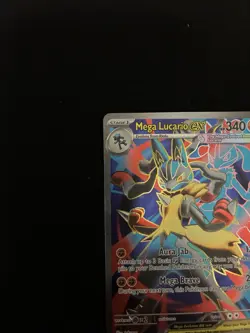 Pokemon Mega Lucario EX FA 160/132 Ultra Rare Holo NM Mega Evolution TCG Card - Image 5