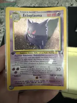 Ectoplasma 20/62 Fossil Rare French Gengar Non-Holo Pokemon Card TCG - Image 1