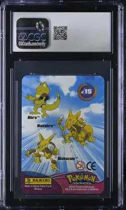 Abra Kadabra Alakazam Pokemon Advanced Artbox 2004 Panini Lenticular Card - Image 2