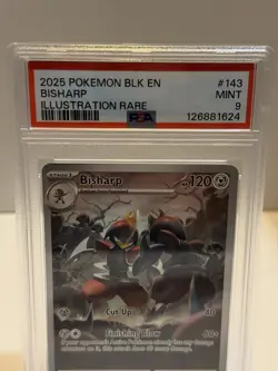 Bisharp 143/086 Pokemon TCG SV Black Bolt Illustration Rare Holo Card PSA 9 - Image 2