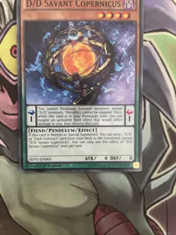 SDPD-EN003 D/D Savant Copernicus Common 1st Edition NM Yugioh Card - Image 3