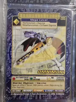 Omnimon Bo-232 Digimon Digi-Battle Trading Card Series 5 - Image 1