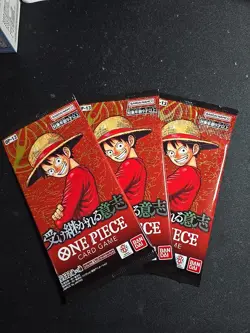 Bandai One Piece Card Game Inherited Will OP-13 3 Packs - Image 2