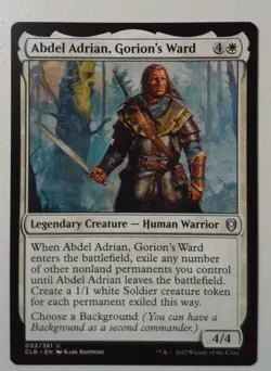 Abdel Adrian, Gorion's Ward *Uncommon* Magic MtG x1 CLB Baldur's Gate - Image 1
