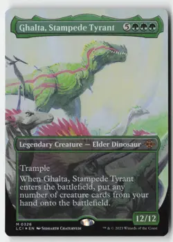 MTG - Ghalta, Stampede Tyrant (Borderless) FOIL M The Lost Caverns of Ixalan 326 - Image 1