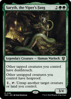 Saryth, the Viper's Fang #185 | NM | Murders at Karlov Manor MKC Magic MTG - Image 1