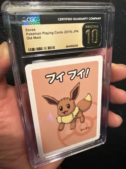 CGC 10 Pristine Eevee Old Maid 2019 Pokemon Japanese Card FREE SHIPPING - Image 1