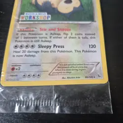 Snorlax - 80/106. Rare. Build a Bear Workshop Promo Pokemon. Sealed - Image 4