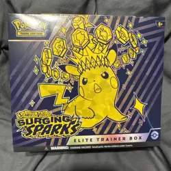 Pokemon TCG Surging Sparks Sealed Elite Trainer Box ETB In Hand, Free Shipping - Image 1