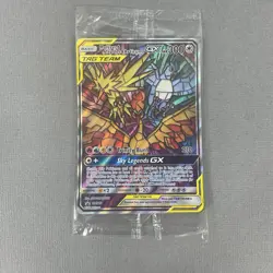 Moltres Zapdos Articuno GX Hidden Fates Pokemon Black Star Promo SM210 Sealed - Image 3