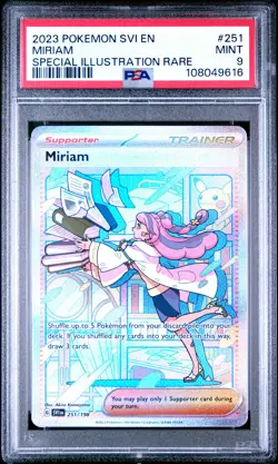 2023 POKEMON SVI EN-SCARLET & VIOLET SPECIAL ILLUSTRATION RARE #251 MIRIAM PSA 9 - Image 1