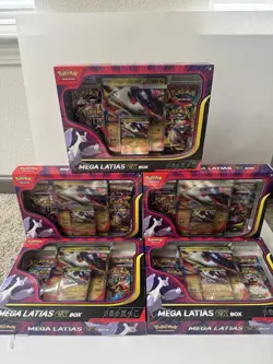 Pokemon TCG Mega Evolutions Mega Latias EX Box Lot Of 5 Factory Sealed Brand New - Image 1