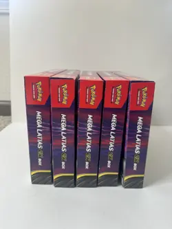 Pokemon TCG Mega Evolutions Mega Latias EX Box Lot Of 5 Factory Sealed Brand New - Image 4
