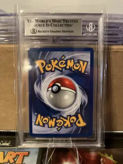 99-02 Pokemon TCG Birthday Pikachu Pokemon League Black Star Promo BGS 9 - Image 2