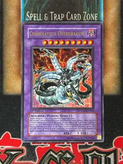 Yugioh Chimeratech Overdragon POTD-EN034 Ultra Rare 1st Ed LP - Image 1