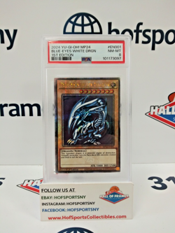 2024 YU-GI-OH BLUE EYES WHITE DRAGON MP24 1ST EDITION EN001 PSA 8 - Image 1