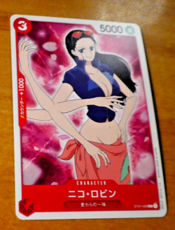 ONE PIECE JAPANESE CARD PROMO GAME CARTE NICO ROBIN ST01-008 MINT - Image 1