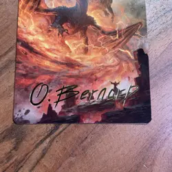MTG Rite of the Dragoncaller Art Card (/54) Gold-Stamped Signature - Image 2