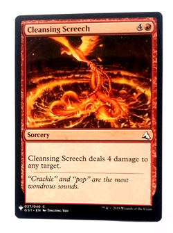 MTG Global Series Jlang Yanggu And Mu Yanling: Cleansing Screech Trding Card - Image 1