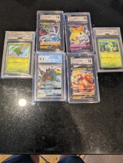 Pokemon Graded Card Lot (6) - CGC, AGS - Dragonite, Rayquaza, Jirachi, + More - Image 1