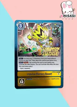 Digimon Trading Card Pulsemon Impulse BT10-100 C PROMO Karte Card Game Judge TCG - Image 1