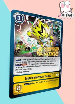 Digimon Trading Card Pulsemon Impulse BT10-100 C PROMO Karte Card Game Judge TCG - Image 2