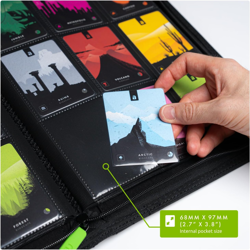 9 Pocket Trading Card Zip Binder, 360 Cards, Premium Exo-Tec Album Material, 20 - Image 4