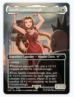 Aerith Gainsborough MTG Final Fantasy Regional Championship Promo Magic - NM - Image 1