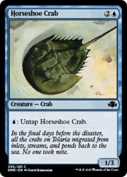 Horseshoe Crab -Foil Near Mint MTG Dominaria Remastered - Image 1
