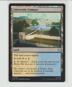2025 Magic the Gathering MTG Spider-Man: University Campus Land #186 - Image 1