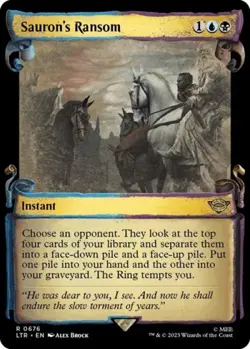 Sauron's Ransom (Showcase Scrolls) - Near Mint MTG - Image 1