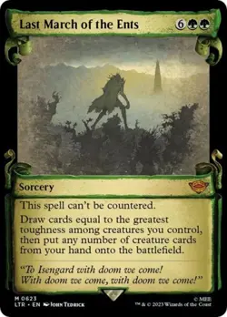 Last March of the Ents (Showcase Scrolls) - Near Mint MTG - Image 1