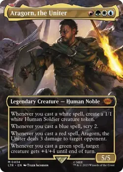 Aragorn, the Uniter (Borderless) - Near Mint MTG - Image 1
