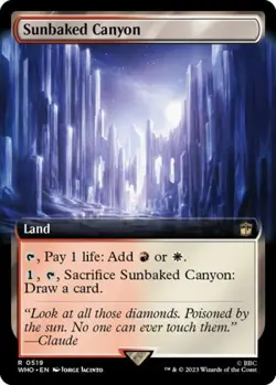 Sunbaked Canyon (Extended Art) - Near Mint MTG Universes Beyond: Doctor Who - Image 1