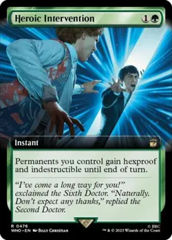 Heroic Intervention (Extended Art) - Near Mint MTG Universes Beyond: Doctor Who - Image 1