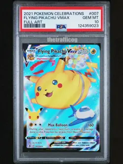 PSA 10 Pokemon 2021 Flying Pikachu VMAX 007 Celebrations 25th Sword & Shield - Image 1