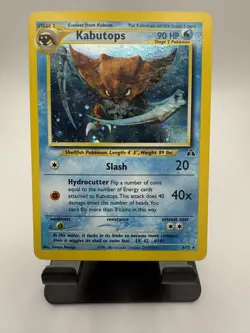 Pokemon TCG Kabutops Neo Discovery Holo Card 6/75 Unlimited Rare - Image 1