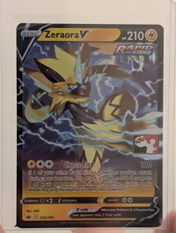 Zeraora V Pokemon Prize Pack Series 1 Promo Pokemon Card NM/LP Play Stamp - Image 1