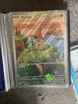 Victini Black Star Promo SVP208 NM+ Black Bolt White Flare Pokemon TCG Card - Image 1