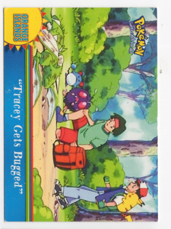 Tracey Gets Bugged OR14 Orange Islands Topps TV Animation Edition Pokemon Card - Image 1