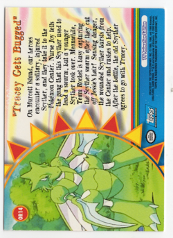 Tracey Gets Bugged OR14 Orange Islands Topps TV Animation Edition Pokemon Card - Image 2