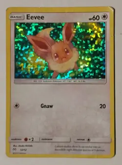 Pokemon Card Eevee McDonald's 2019 Holo 12/12 Moderately Played - Image 1