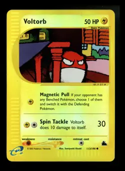 Voltorb 113/144 Skyridge 2003 Reverse Holo E-Series Vintage Pokemon Card TCG - Image 1