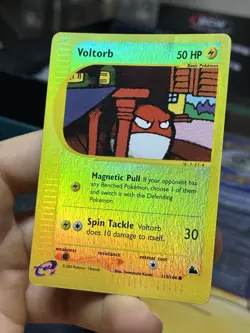Voltorb 113/144 Skyridge 2003 Reverse Holo E-Series Vintage Pokemon Card TCG - Image 4