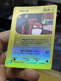 Voltorb 113/144 Skyridge 2003 Reverse Holo E-Series Vintage Pokemon Card TCG - Image 5