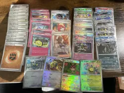 Pokemon Prismatic Evolutions 40 Card Lot - Pokeball/Masterball/Trainer + More - Image 1